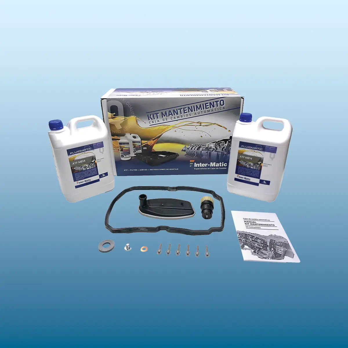 kit de manutenção para cada caixa