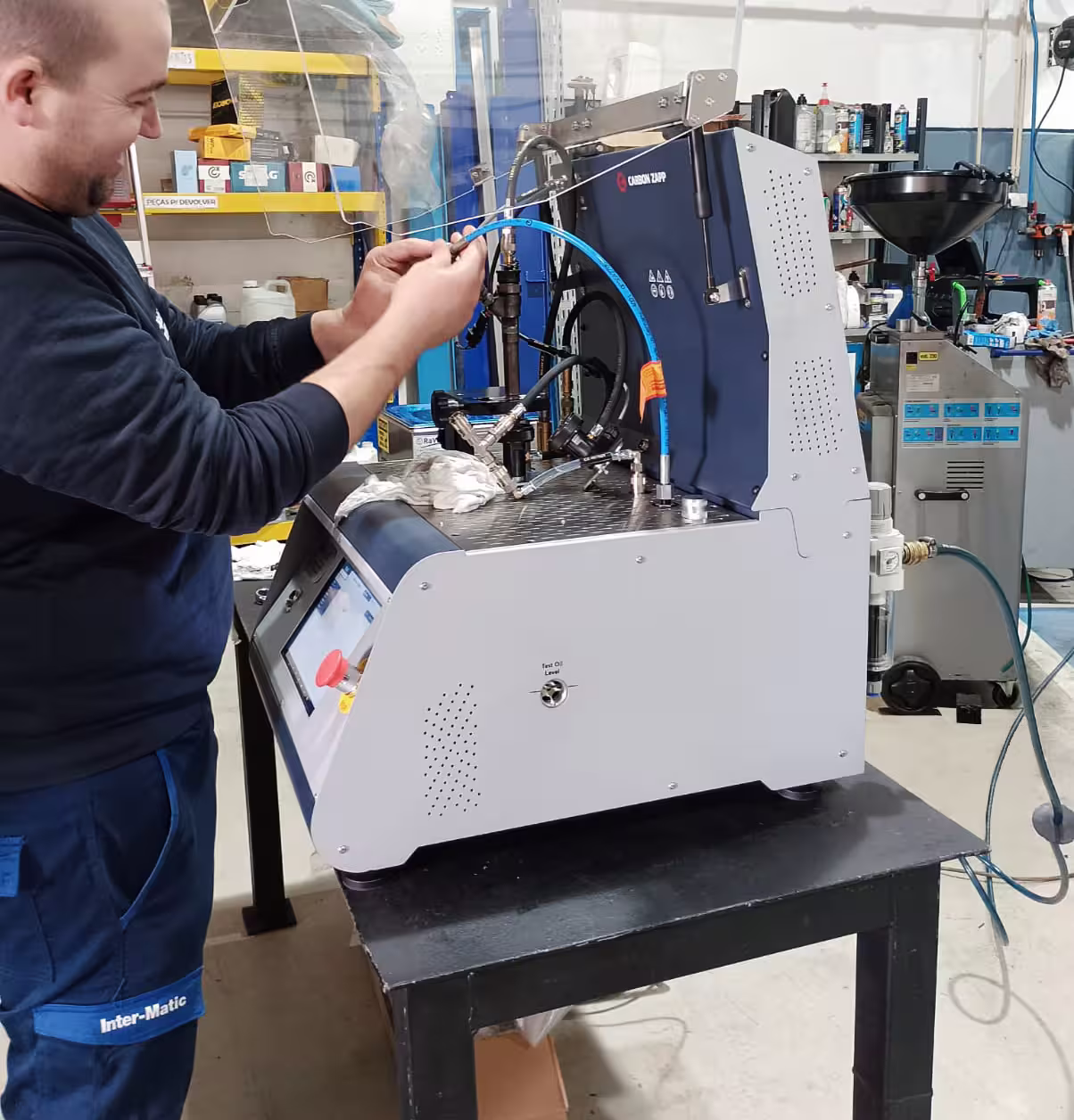 Máquina de teste de injeção